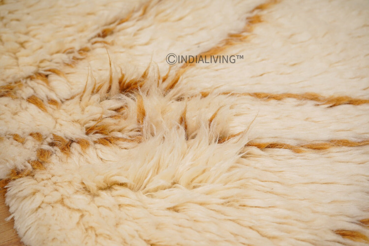 Close-up of berber wool loop texture