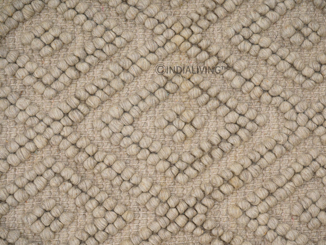 Wool rug styled in living room