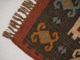 Kilim rug in dining room setting