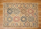 Close-up of jute rug colour pattern