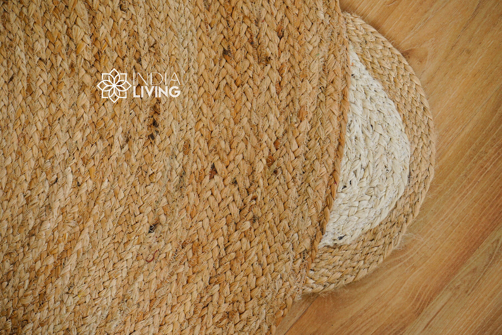 Teddy Rug, kids Nursery Mat, Jute Round Mat - Perfect for Nurseries & Playrooms - Eco-Friendly - Sustainable - Pet Friendly decor