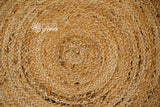 Round jute mat alternate angle