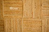 Close-up of natural jute weave texture