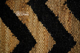 Close-up of zig-zag weave texture