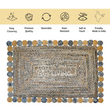 Chindi rug corner detail