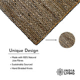 Chindi rag rug placed in entryway