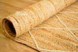 Jute rug in entryway setting