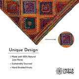 Rag rug shown in 4x6 ready-to-ship size