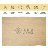Jute rug corner detail