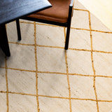 Jute rug styled in living room
