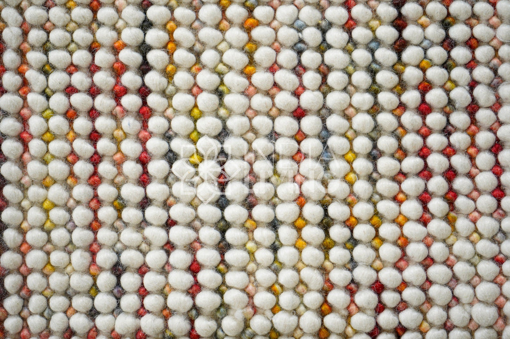 Colorful Chunky Wool Loop Rug - Personalized and Customizable - Boho Home Decor, Pet-Friendly, Funky Kids Room Rug