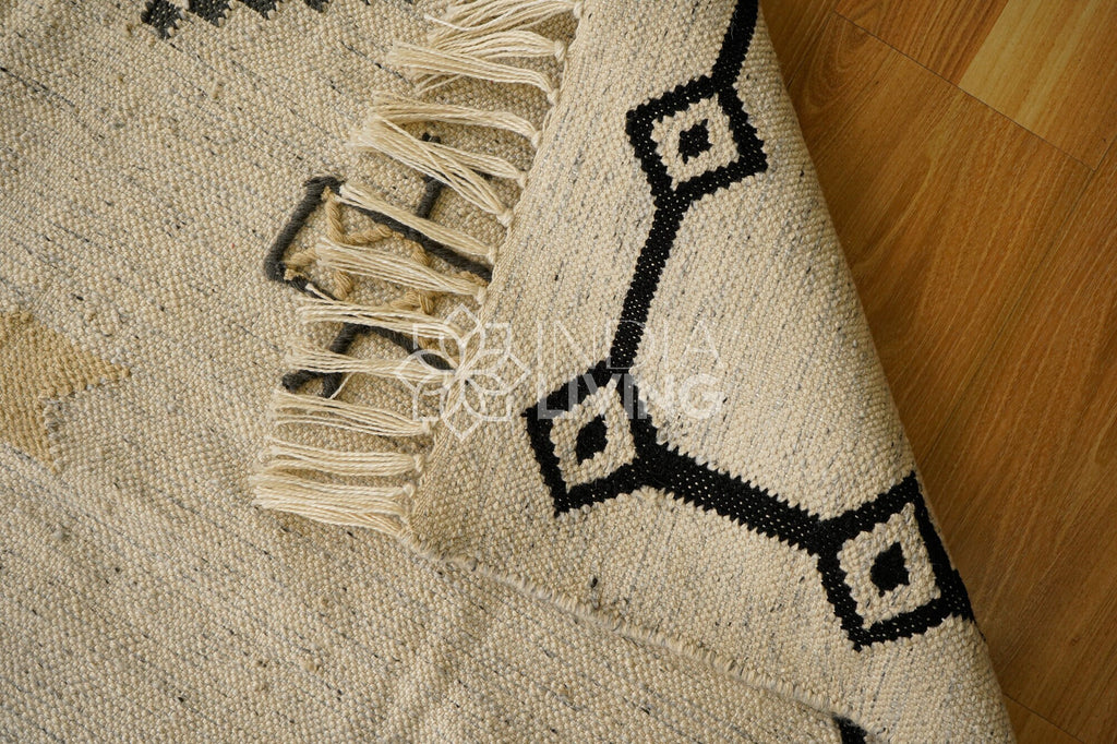 Tribal Aztec Pattern Rug, Indian Handmade, Living Room Rug ,eco friendly, Sustainable, Custom made 3x5 4x6 5x8 8x10 9x12 10x14