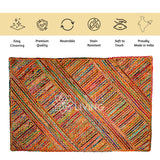 Rag rug shown in 3x5 ready-to-ship size