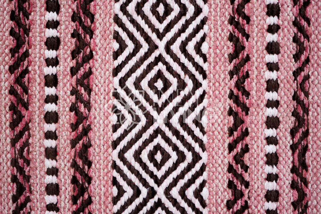 Pink Kilim Rug, Indian handmade Flat weave Bohemian Living Area rug, Ethnic, Moroccan Inspired Decor Carpet