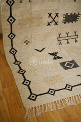 Aztec pattern rug full room lifestyle view