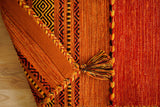 Rug edge and border detail close-up