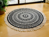 Close-up of mandala print detail