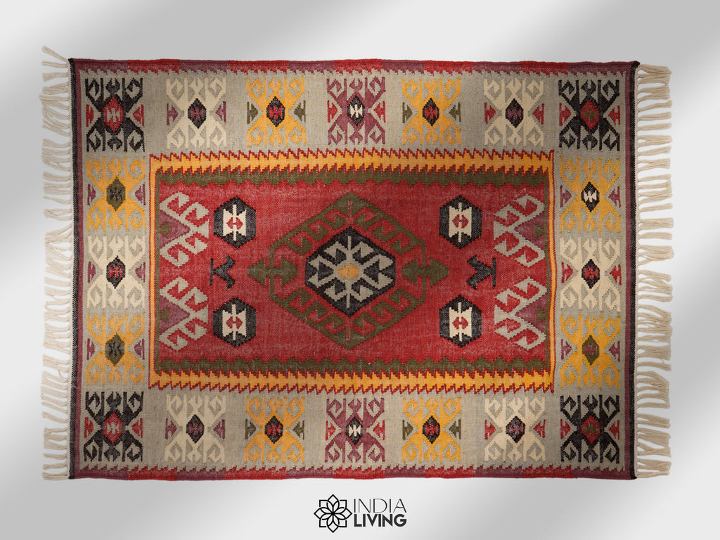 Native American Style Vibrant Rug, Rich Colourful Southwestern Area Rug, Southwest Rug, Southwest Area Rug , Customizable