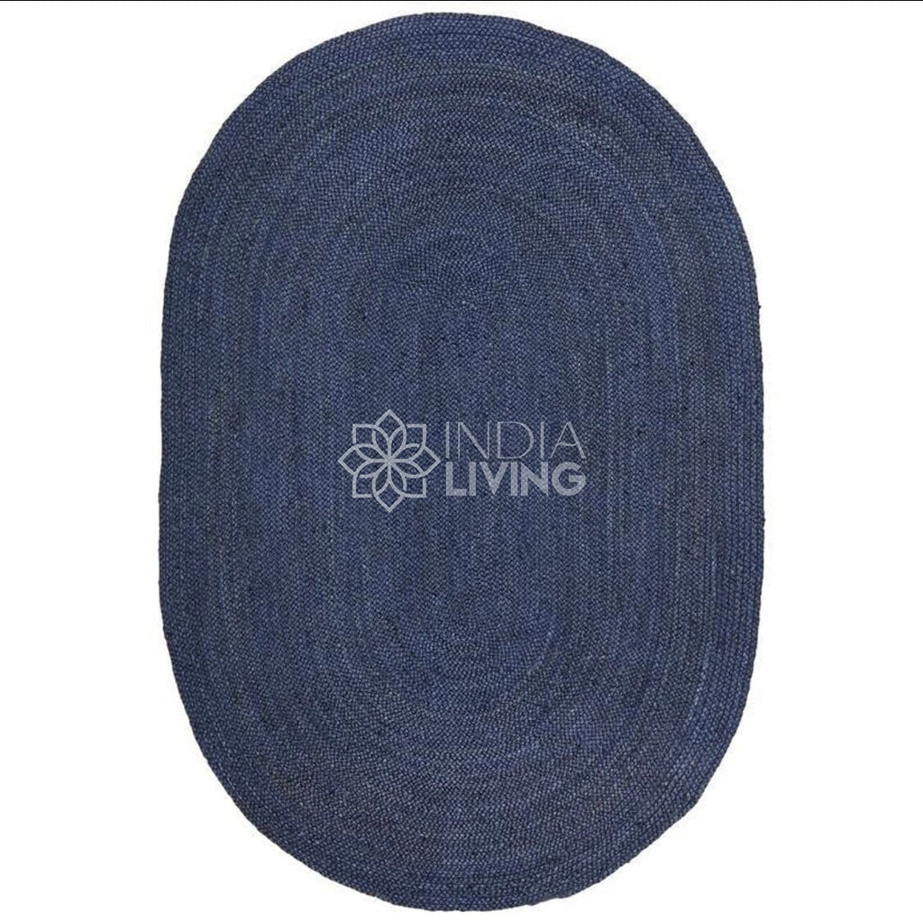 White Oval Jute Rug - Perfect for Cozy and Organic Living Space, Sustainable, Eco Friendly, Custom made, 4 colour options