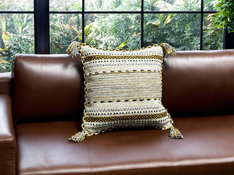 Ivory Moroccan Kilim Cushion set/Bundle, White Sofa Pillow Cover set, Boho Decor Handcrafted Indian Traditional Decorative Cushion Cover