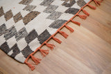 Close-up of chenille wool texture