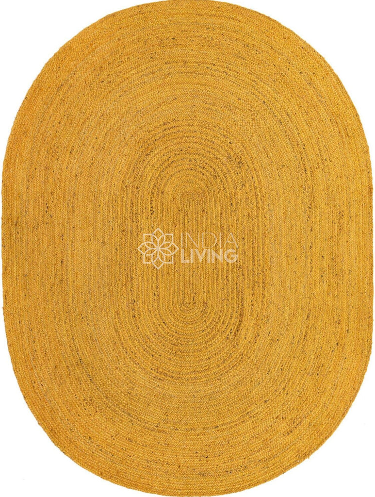 White Oval Jute Rug - Perfect for Cozy and Organic Living Space, Sustainable, Eco Friendly, Custom made, 4 colour options