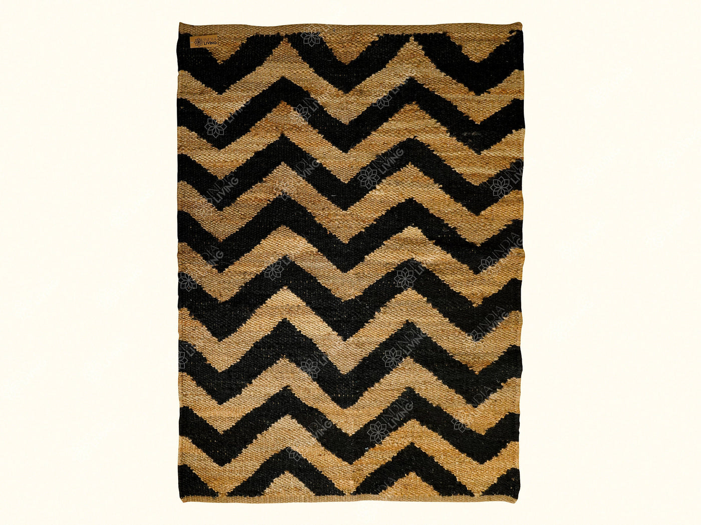 Hemp jute rug flat lay
