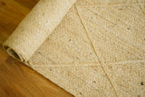Close-up of hand-braided jute texture