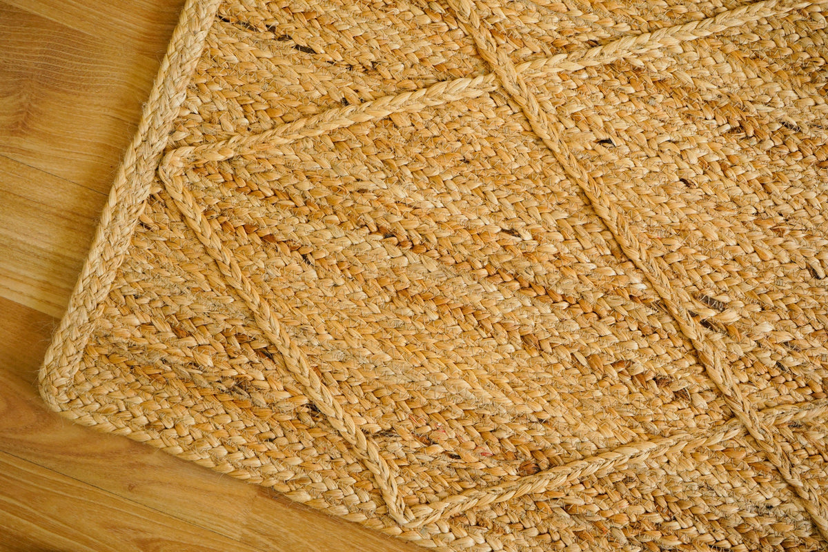 Texture detail of natural jute fibre
