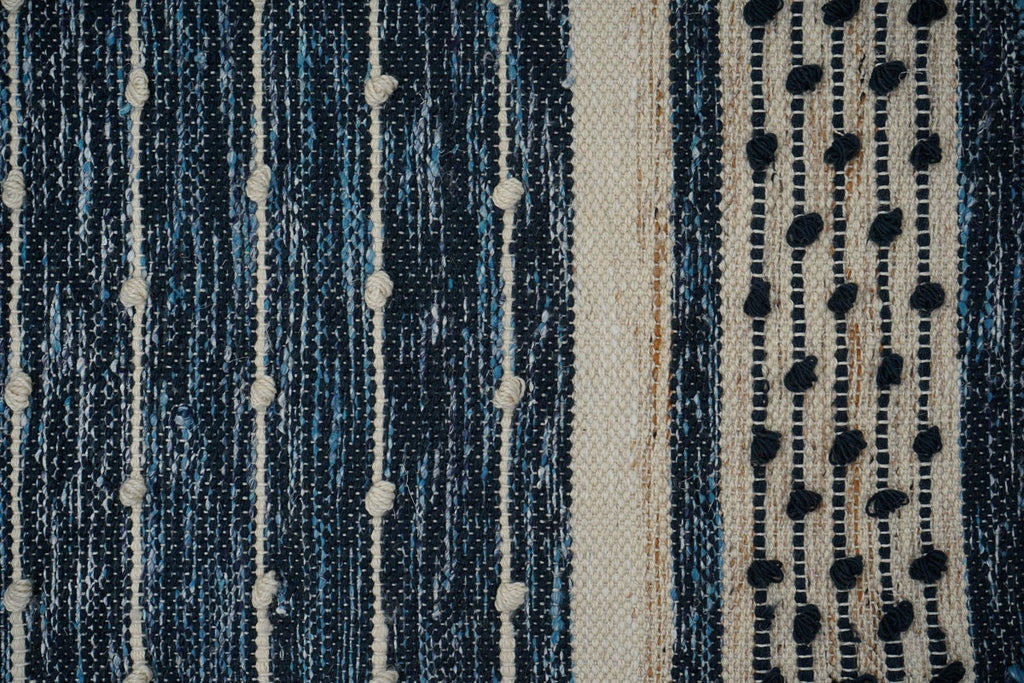 Dark Denim Blue Rustic Kilim Rug, custom made Outdoor Bohemian rug with tassels, Custom made rug/runner