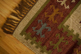 Close-up of wool jute weave texture
