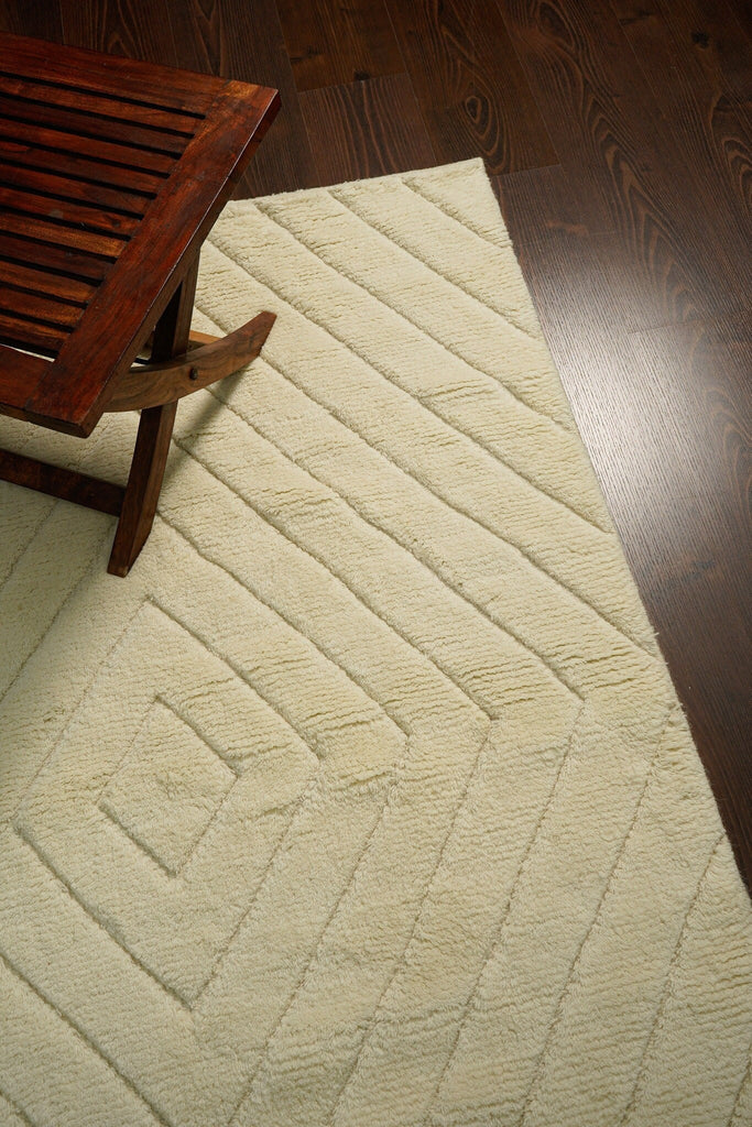 Premium Hand Knotted Abstract wool Area Carpet, Modern Scandinavian decor, super soft wool, Custom made