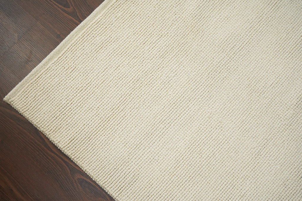 Ivory Wool rug - Minimalistic Modern decor indoor Solid wool rug, Indoor Custom Size Room Rug