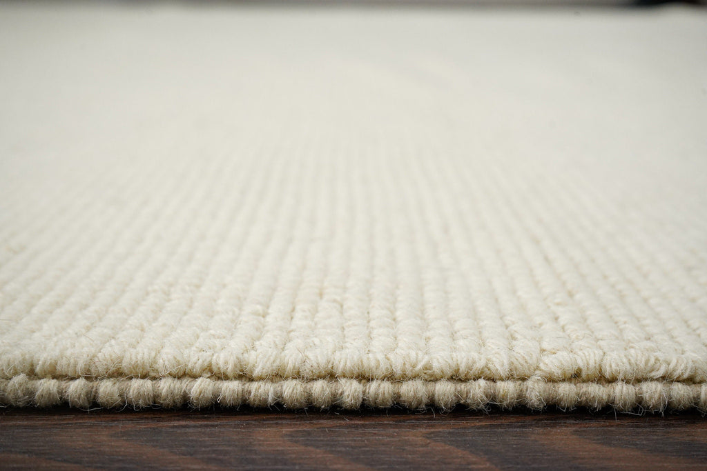 Ivory Wool rug - Minimalistic Modern decor indoor Solid wool rug, Indoor Custom Size Room Rug