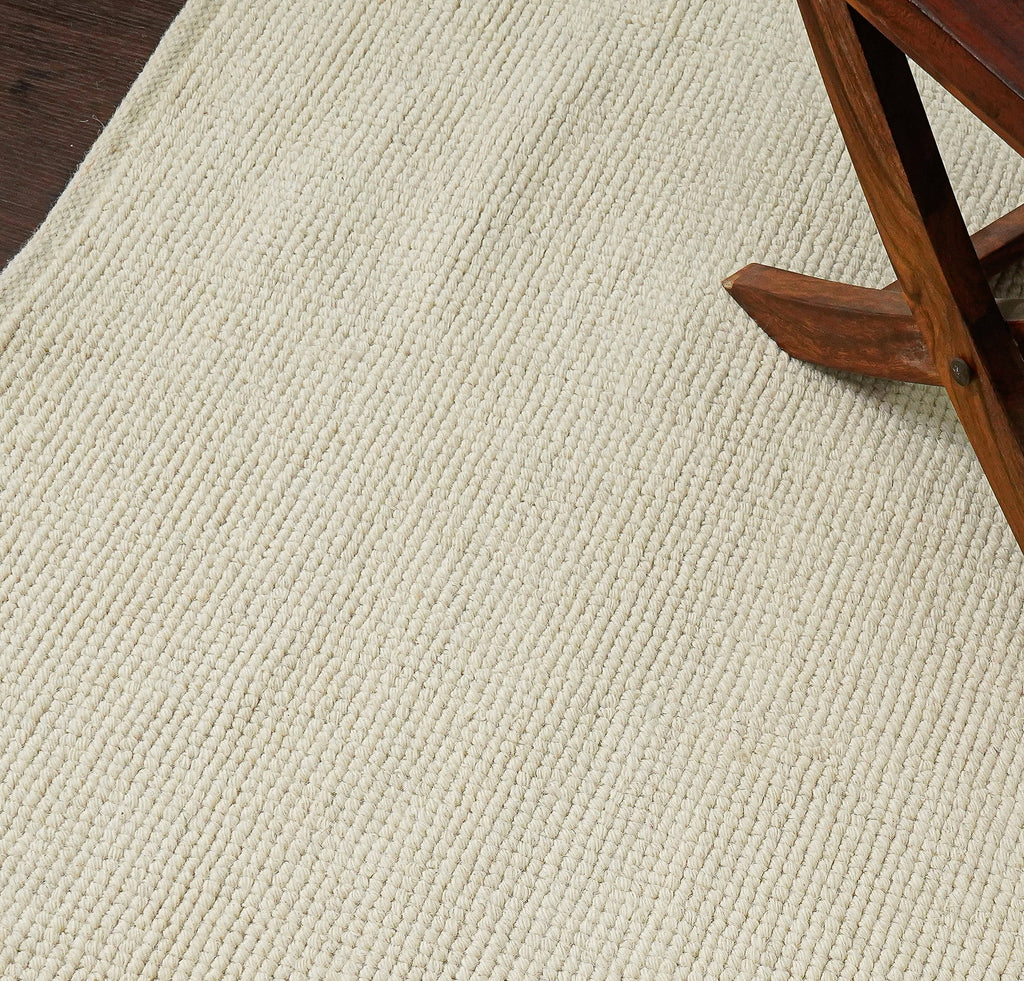 Ivory Wool rug - Minimalistic Modern decor indoor Solid wool rug, Indoor Custom Size Room Rug