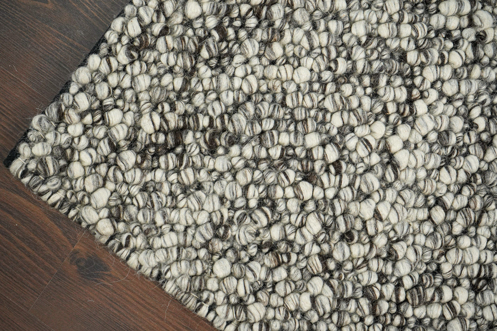 Grey Mix Blended Chunky Wool loop rug, Premium New Zealand wool, Customization available