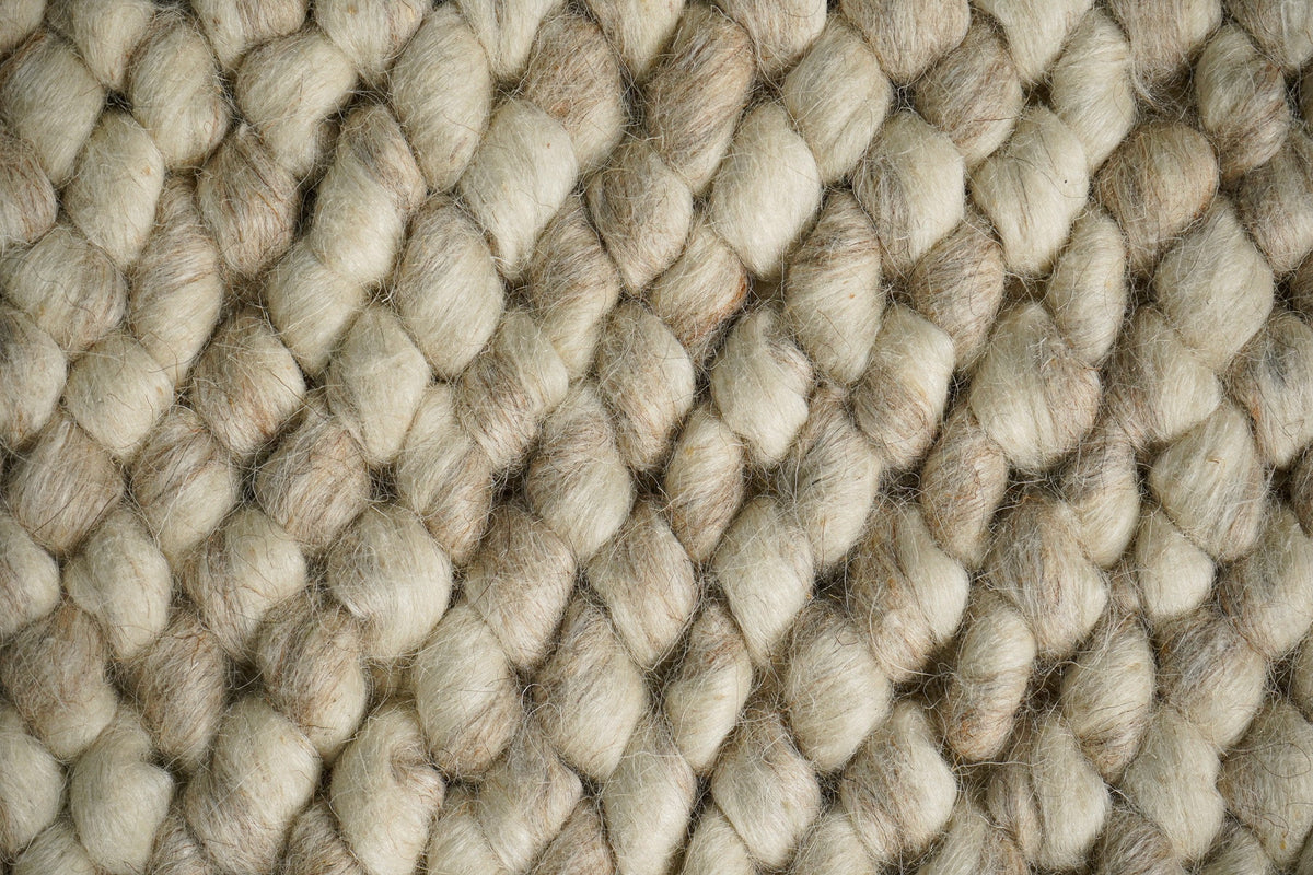 Detail of hand knotted loop texture