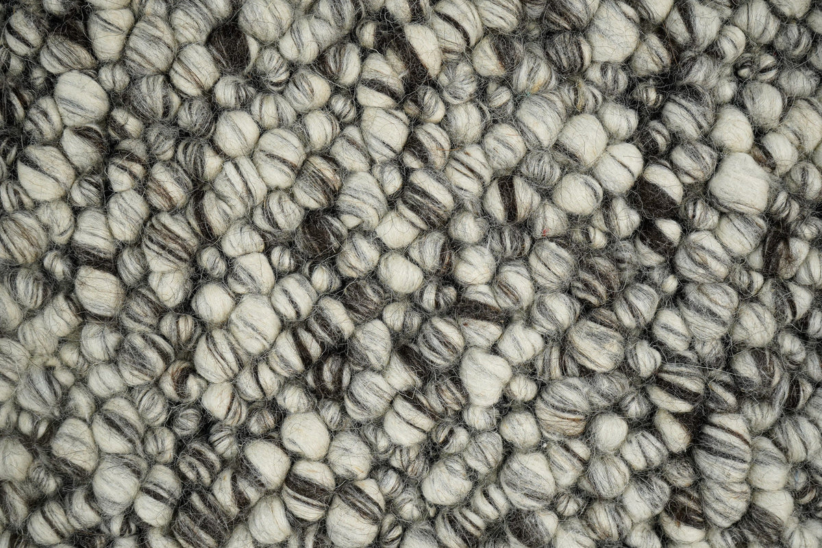 Close-up of chunky loop wool texture