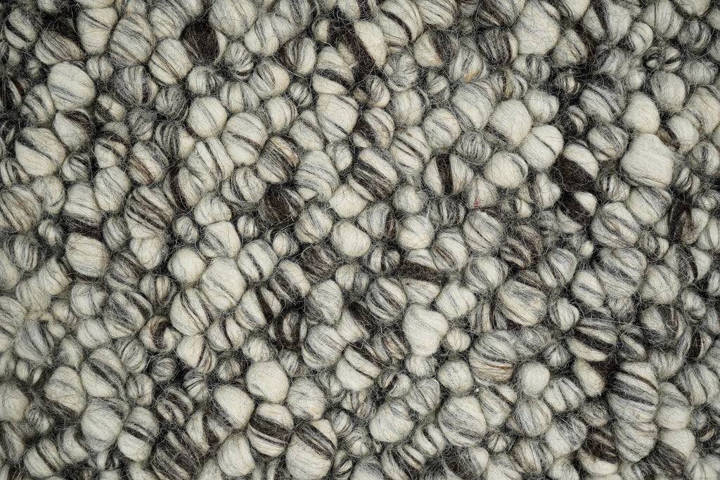 Grey Mix Blended Chunky Wool loop rug, Premium New Zealand wool, Customization available