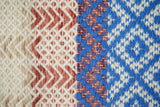 Full view of flatweave rug on floor