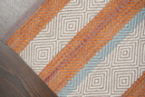 Close-up of wool punja weave texture