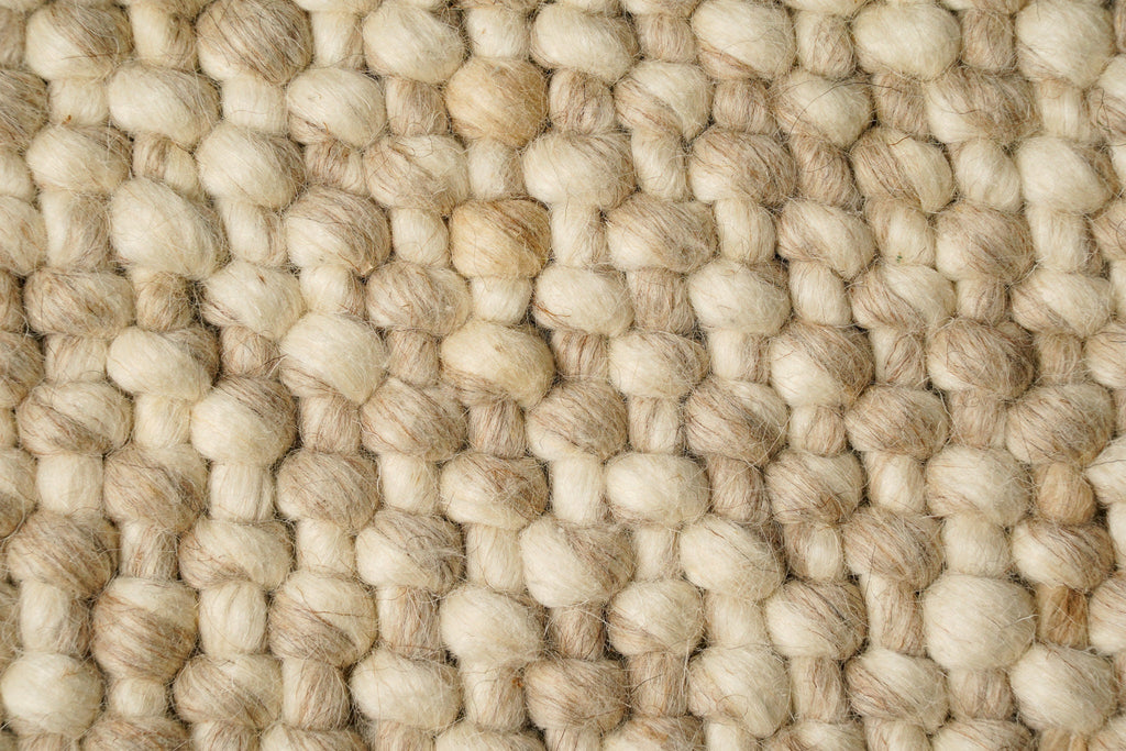 Hand knitted Beige Mix Blended Wool Area rug, Chunky Basket weave indoor Beige wool rug, Custom made Room Rug