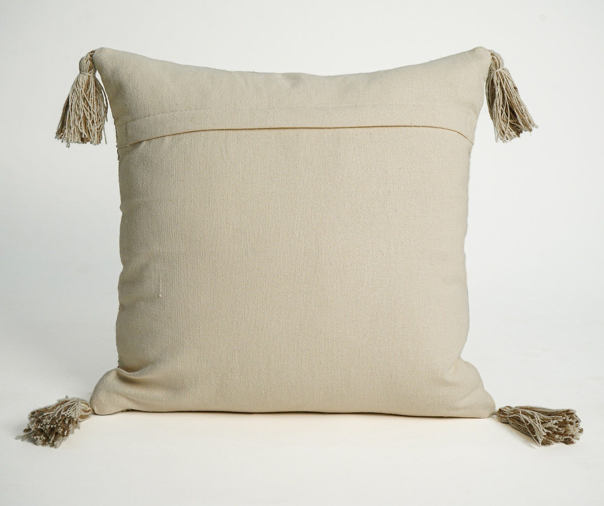 Cushion covers shown in farmhouse living room decor