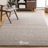 Wool rug corner view showing pile detail