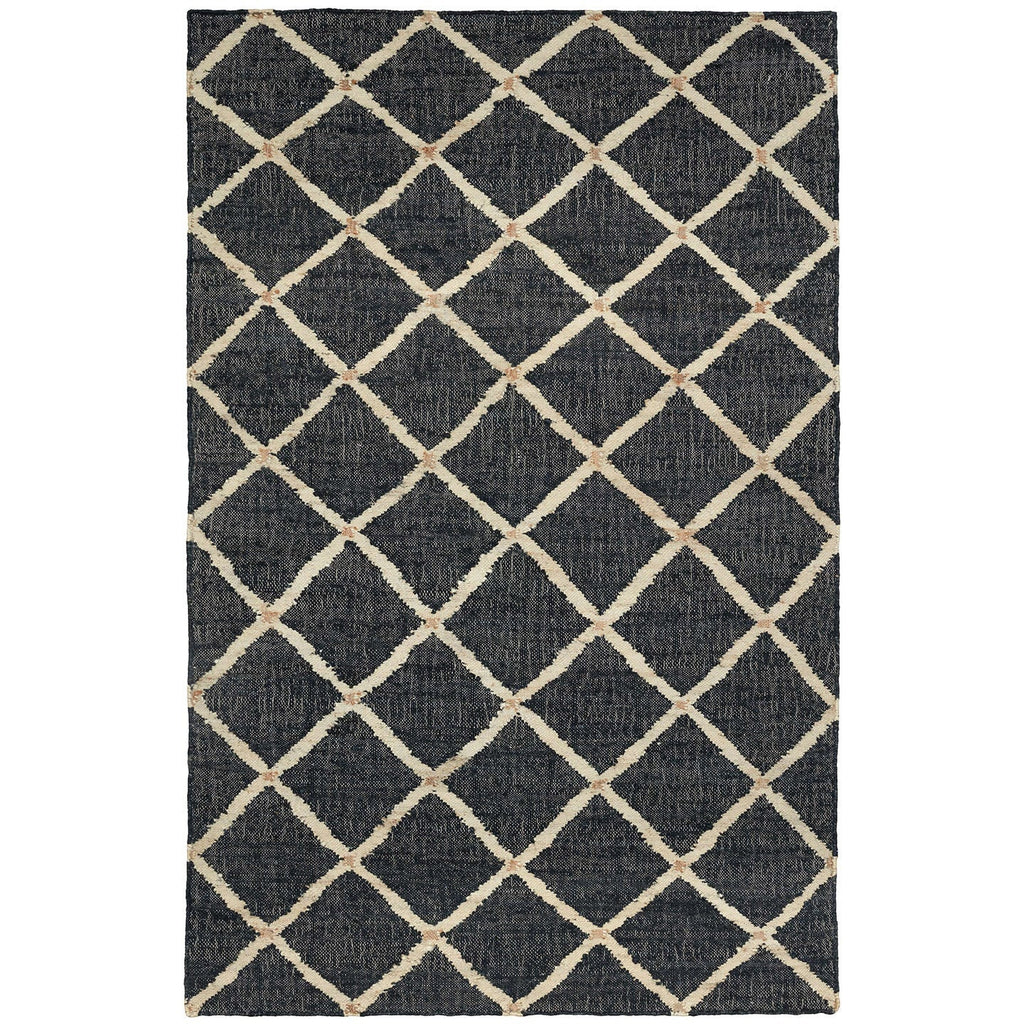 Abstract Geometric Flat weave Natural Black Jute area Rug, Contemporary Boho Decor Kilim Rug, modern decor Jute rug, Customization Available