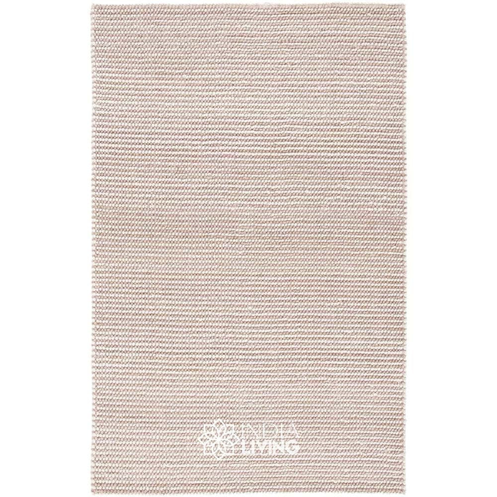 Handwoven Chunky Looped Indoor Wool rug - Natural Ivory & light brown, Scandinavian decor, Pet-Friendly, cozy, Customization available