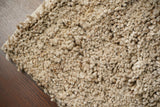 Shaggy wool rug in cozy styled room