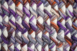 Purple wool rug full room lifestyle shot
