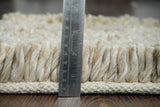Close-up of plush wool shag texture