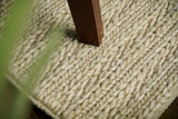 Close-up of ribbed knit wool texture